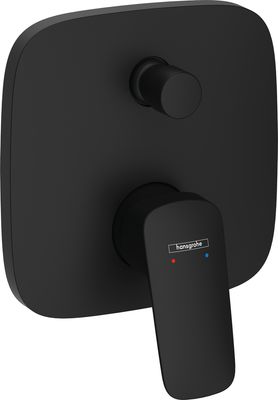 Hansgrohe Logis Matte Black Concealed Bath/Shower Mixer Trim Set