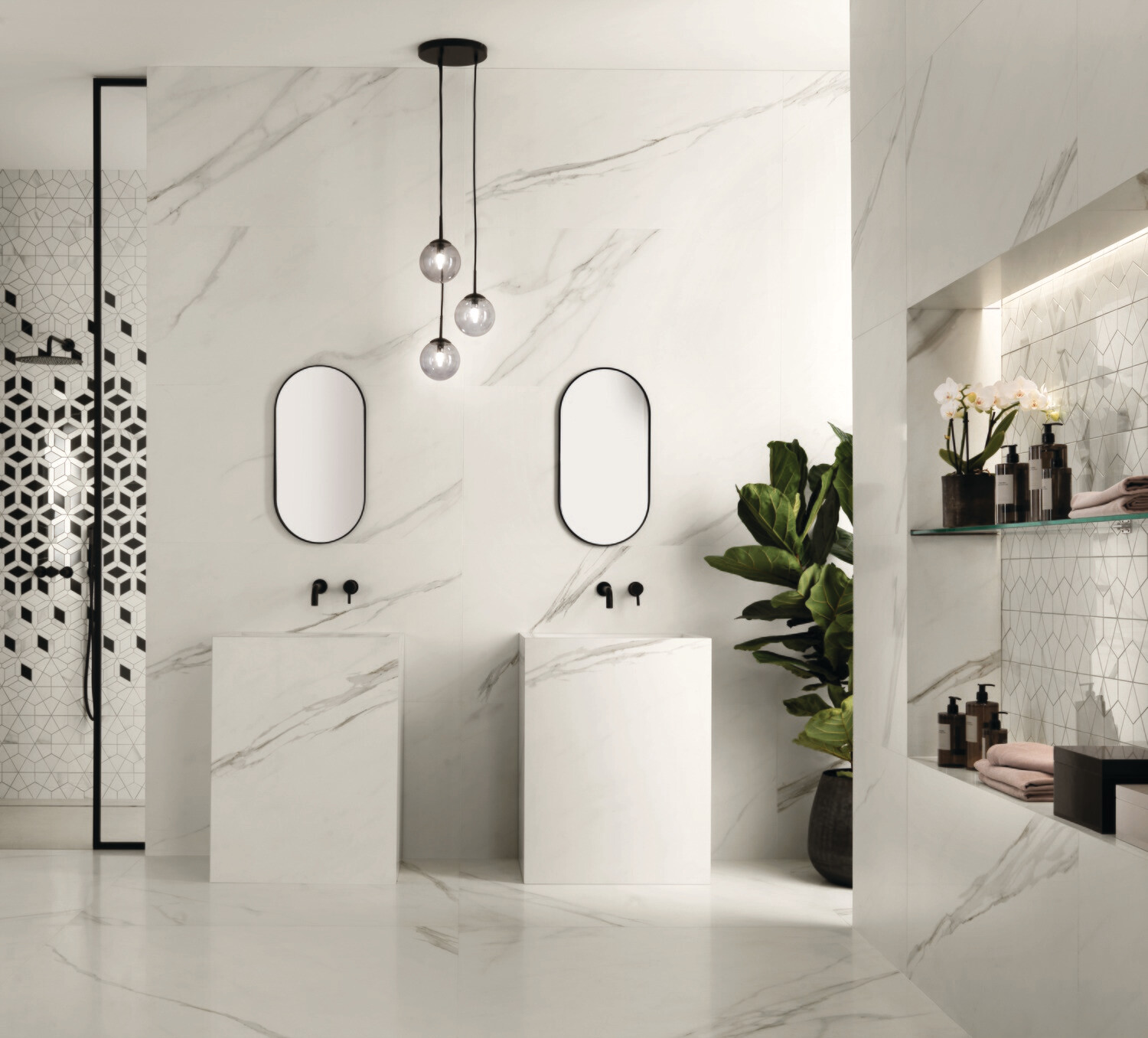 Marvel Meraviglia Calacatta Meraviglia Velvet Porcelain Stoneware 60 x 120 cm - Atlas Concorde