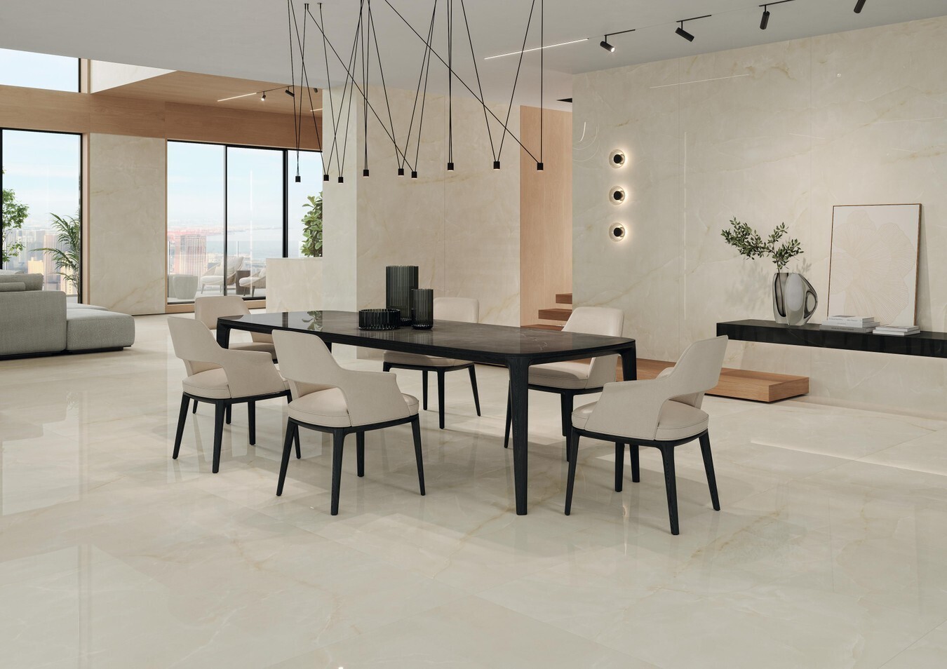 Grès cérame Marvel Onyx White Lappato poli 60 x 120 cm - Atlas Concorde — vue 3