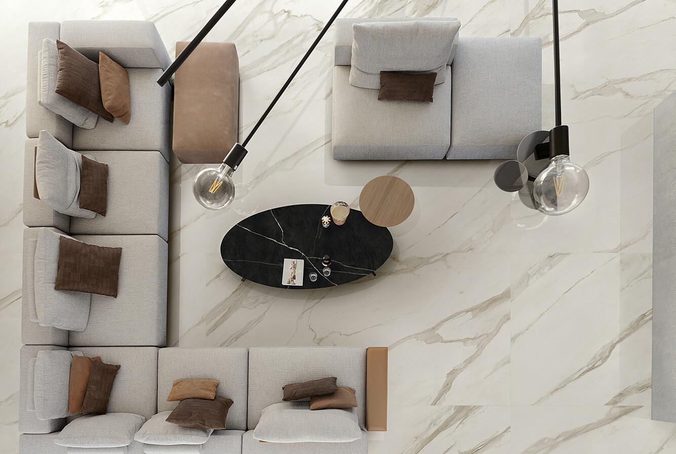 Marvel Meraviglia Calacatta Bernini Matte Porcelain Stoneware 60 x 120 cm - Atlas Concorde