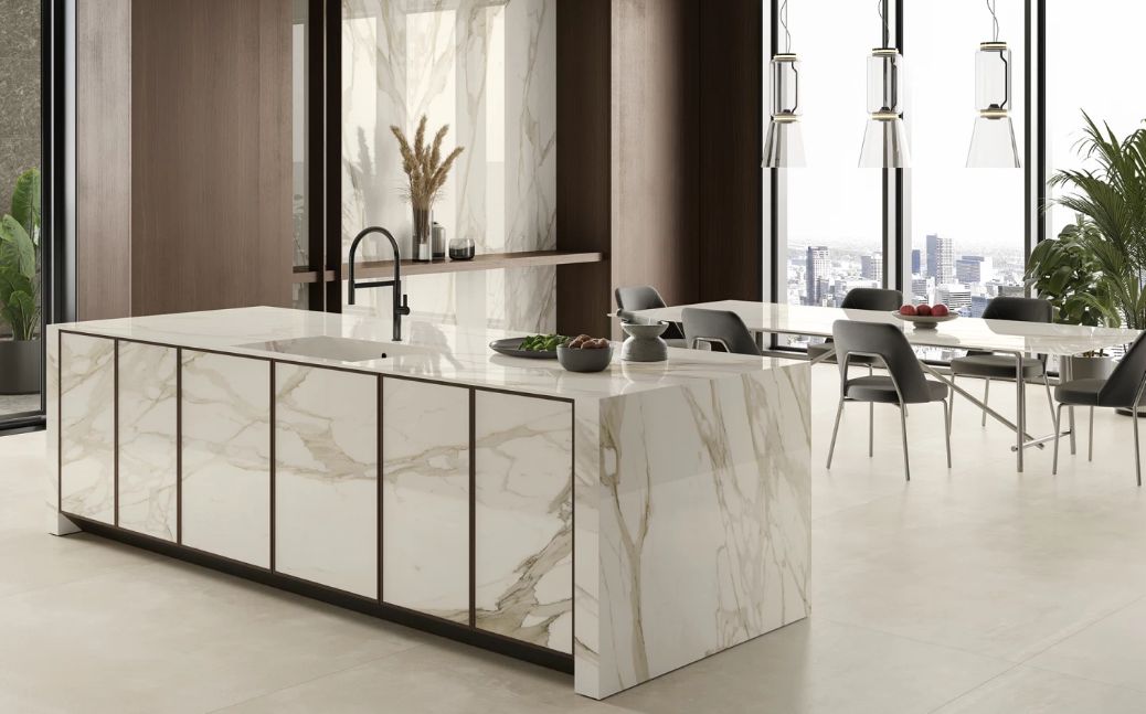 Marvel Meraviglia Calacatta Bernini Matte Porcelain Stoneware R10 60 x 120 cm - Atlas Concorde
