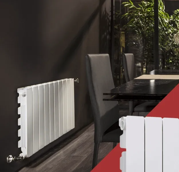 Elément de radiateur en aluminium moulé Fondital Blitz80 B2 (entraxe 500 / profondeur 80)
