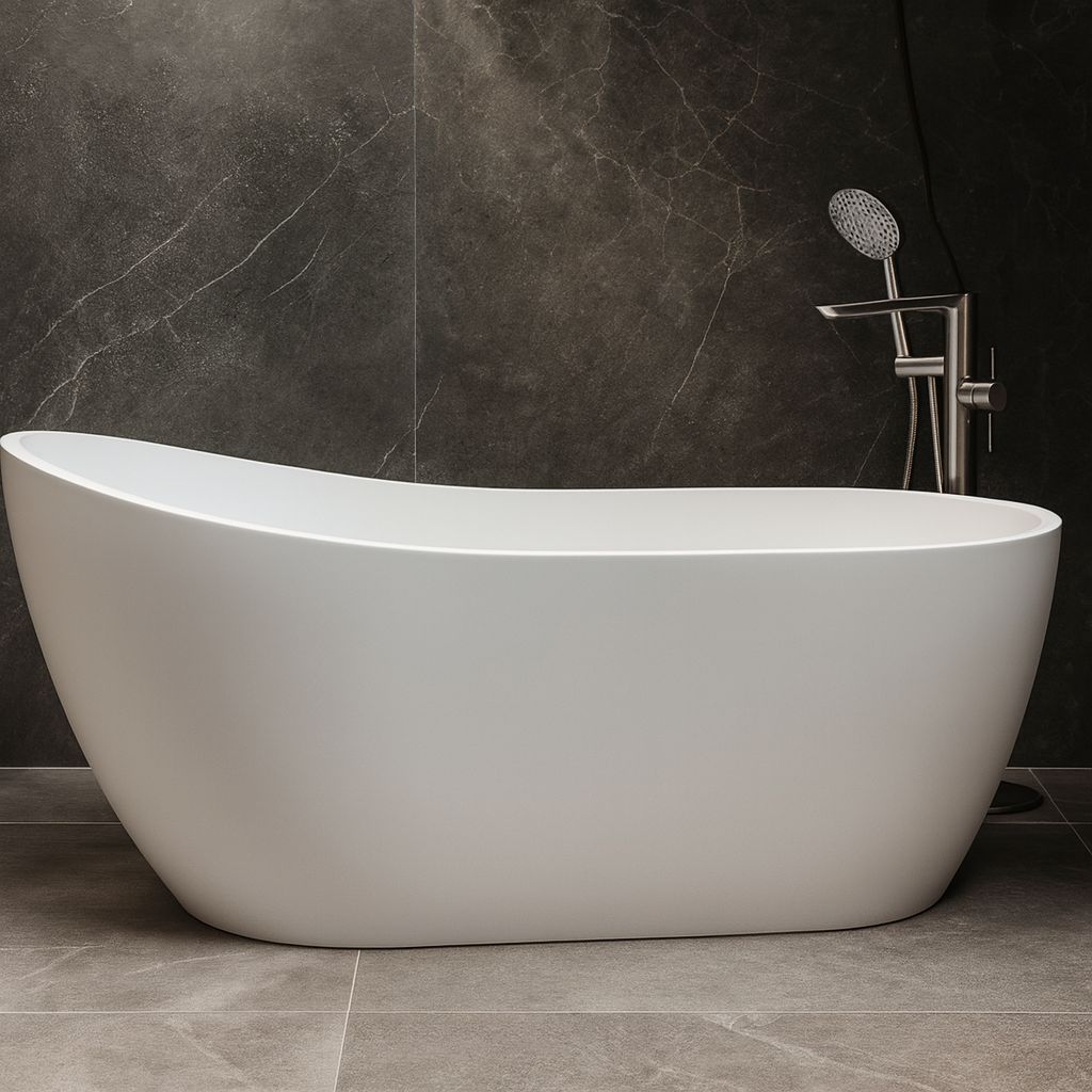 Asymmetric Acrylic Freestanding Bathtub Deante Arnika - 170 x 72 cm