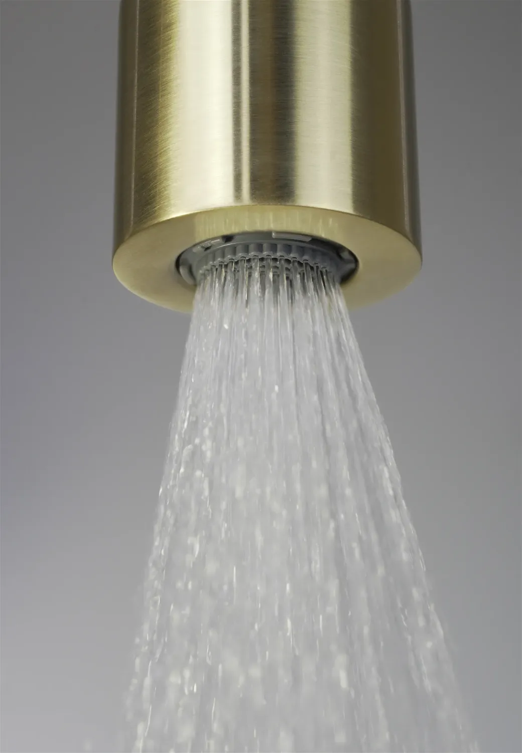 Shower Column Deante Silia with brushed gold PVD shower mixer