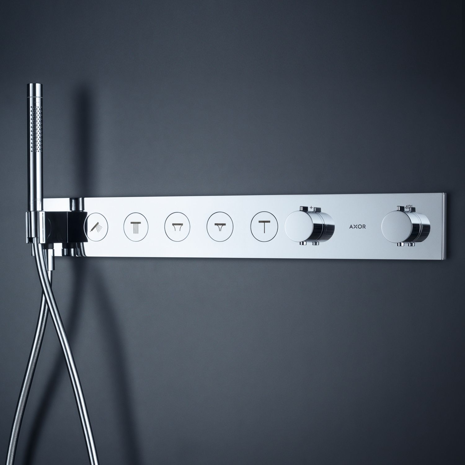 Module thermostatique encastré Axor ShowerSolutions avec 5 fonctions