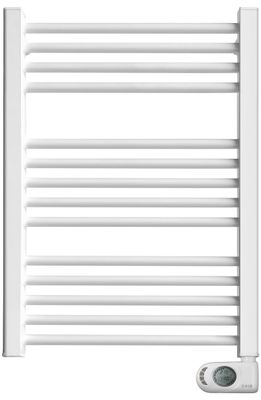 Radiateur sèche-serviettes électrique HJM NOOR (500 W) 78 x 50,5 cm en blanc avec technologie sans fluide