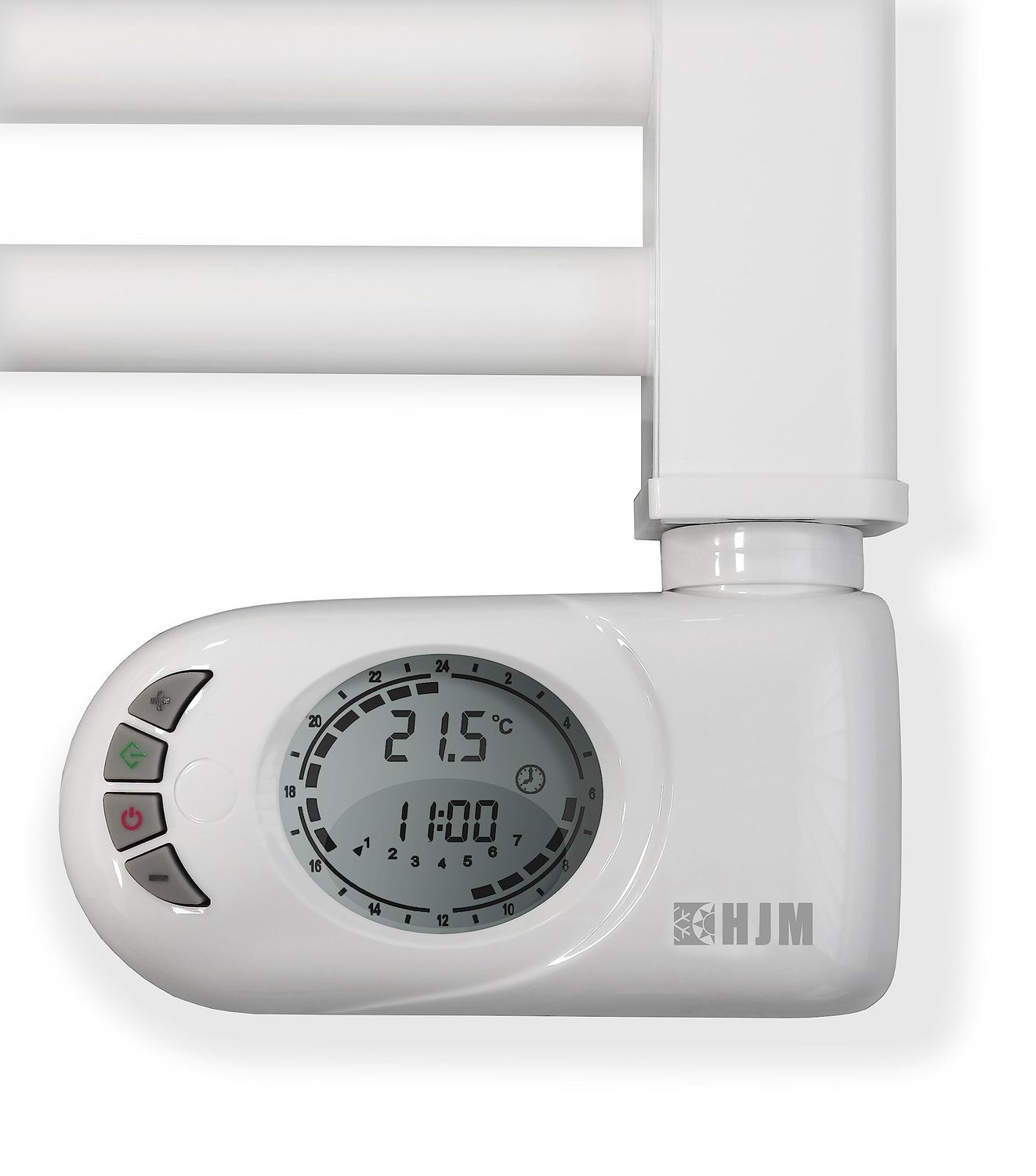 Radiateur sèche-serviettes électrique HJM NOOR (500 W) 78 x 50,5 cm en blanc avec technologie sans fluide