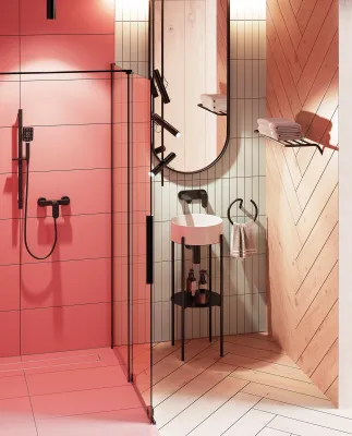 Mitigeur de douche Deante Alpinia en noir mat