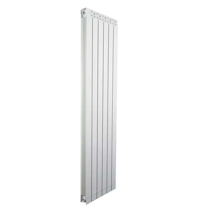Elément de radiateur décoratif en aluminium moulé Fondital GARDA Dual (entraxe 180 cm / épaisseur 8 cm)