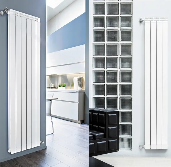 Elément de radiateur décoratif en aluminium moulé Fondital GARDA Dual (entraxe 180 cm / épaisseur 8 cm) — vue 3