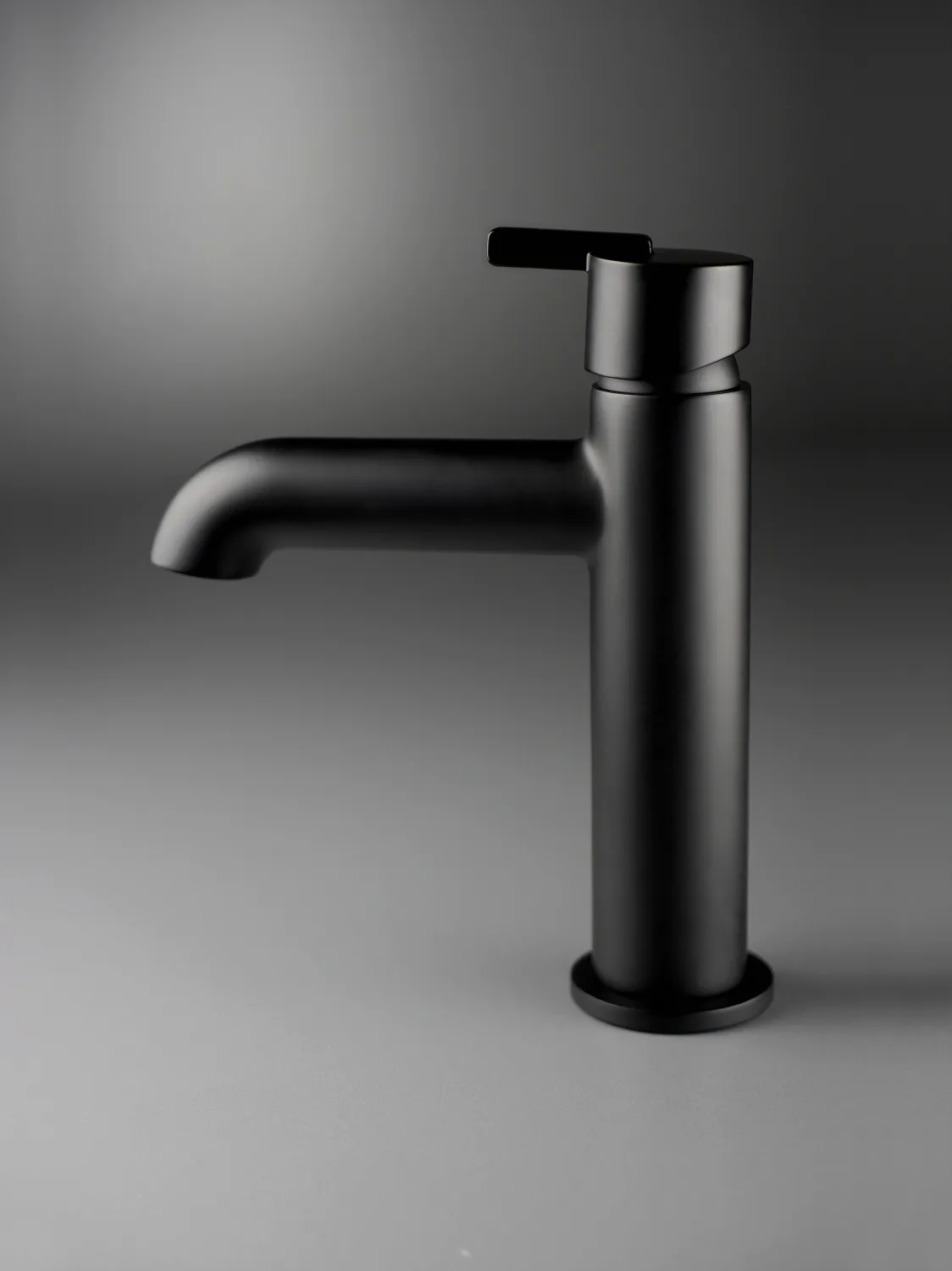 Deante Silia 110 Basin Mixer Without Waste in Matte Black