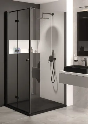 Rectangular Granite Shower Tray Deante Correo 100 x 90 cm Black