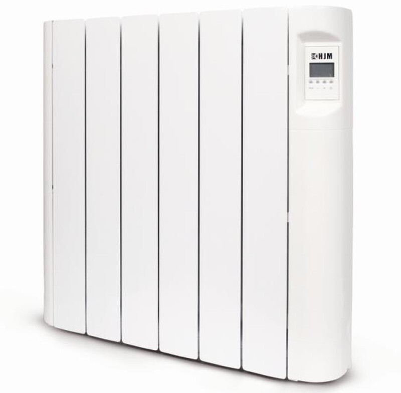 Radiateur électrique HJM avec thermostat 1300 W à 8 éléments