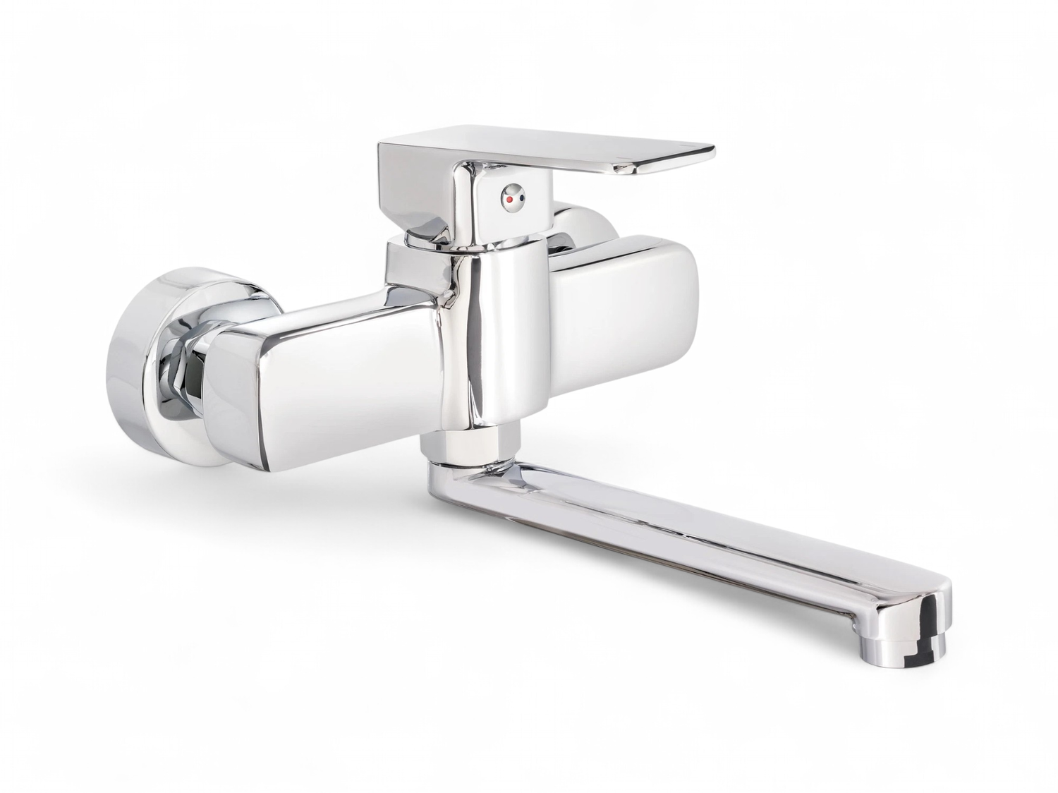 Neo Maro 238 Wall-Mounted Kitchen Mixer Tap with Swivel Spout in Chrome