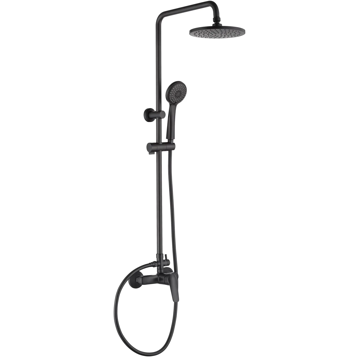 Colonne de douche Deante Boro 200 avec mitigeur mécanique en noir mat — vue 3