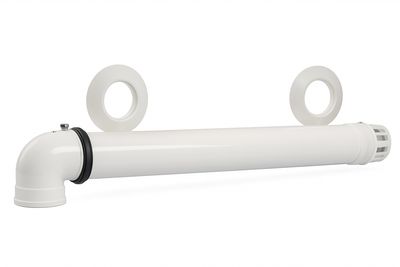 Kit coaxial D100/60 Fondital (Kit ventouses) et de longueur 0.75 m Kit coaxial D100/60 Fondital (Kit ventouses) et de longueur 0.75 m
