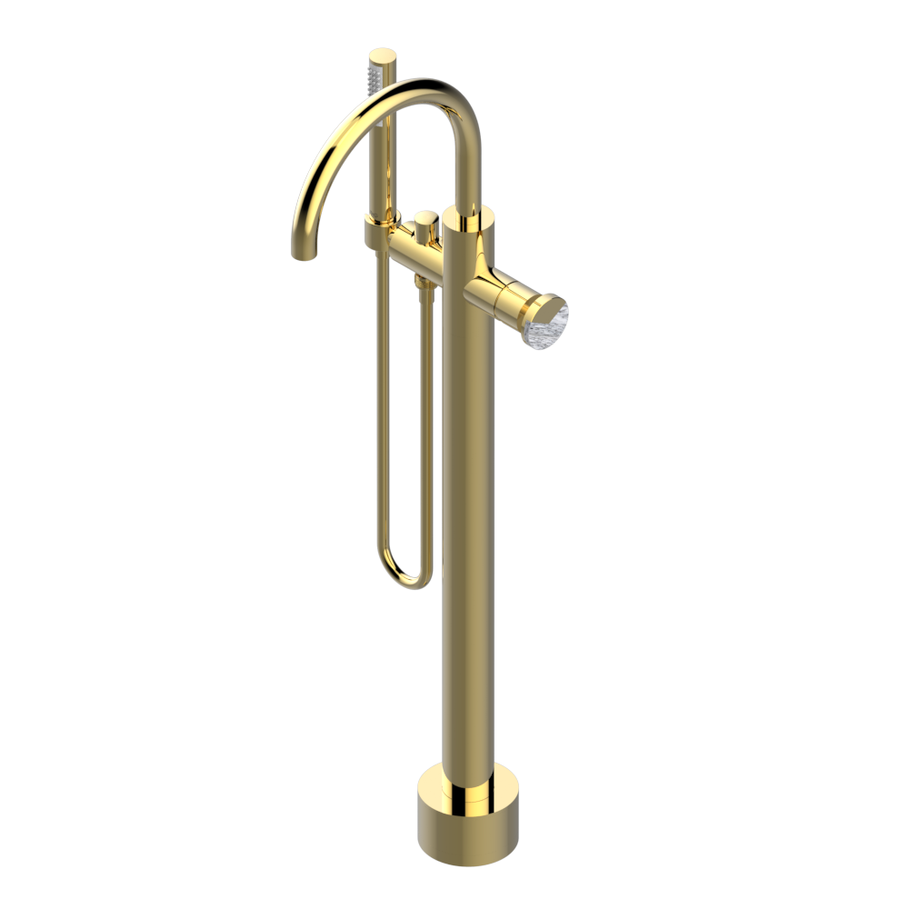 Mitigeur de bain / douche sur pied THG - Collection "Yoko Delta Howlite" — vue 3