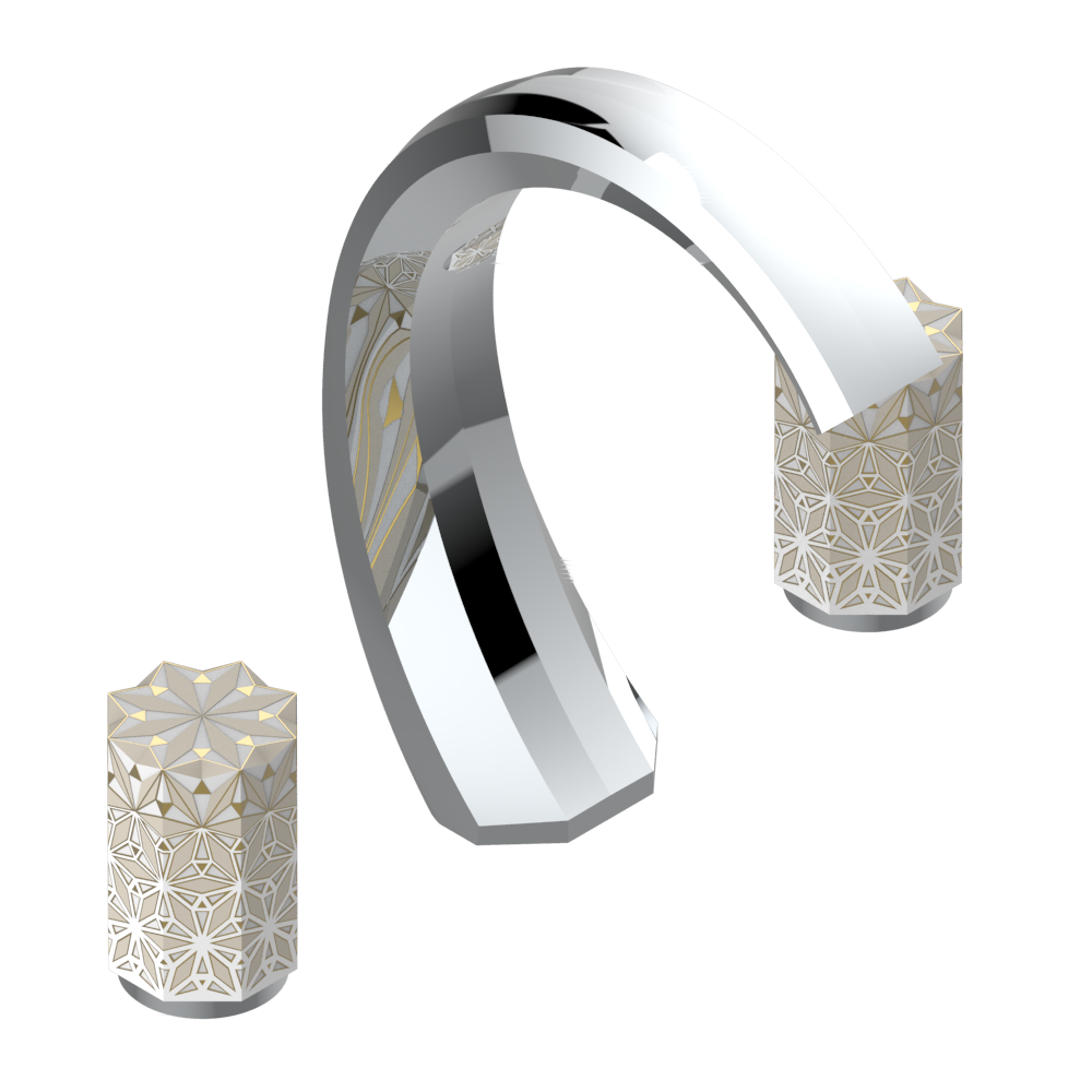 Zweigriff-Waschtischarmatur · THG Paris · Nihal porcelaine ivoire
