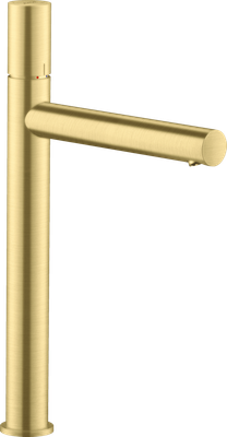 Mitigeur de lavabo AXOR Uno 260 poignée zéro avec bonde à écoulement libre en laiton brossé