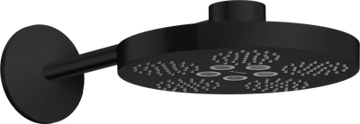 Douche de tête AXOR One 280 2 jets avec bras de douche 389 mm en noir mat