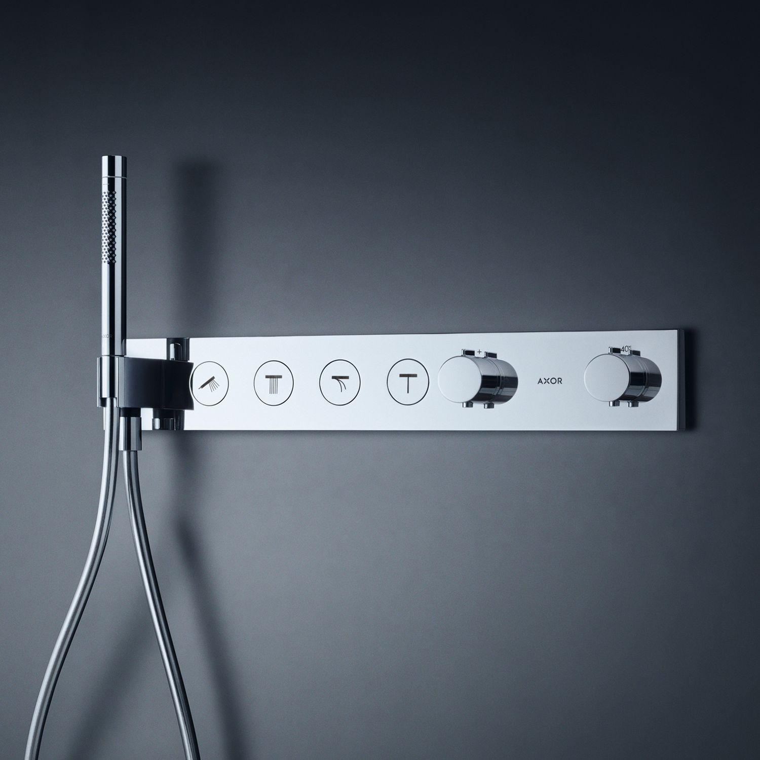Module thermostatique encastré Axor ShowerSolutions avec 4 fonctions