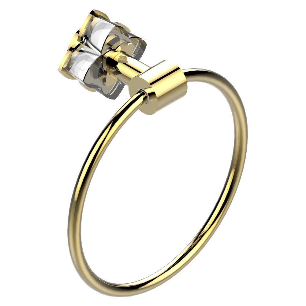 Anneau porte-serviette THG - Collection "Pétale de Cristal Clair" — vue 3