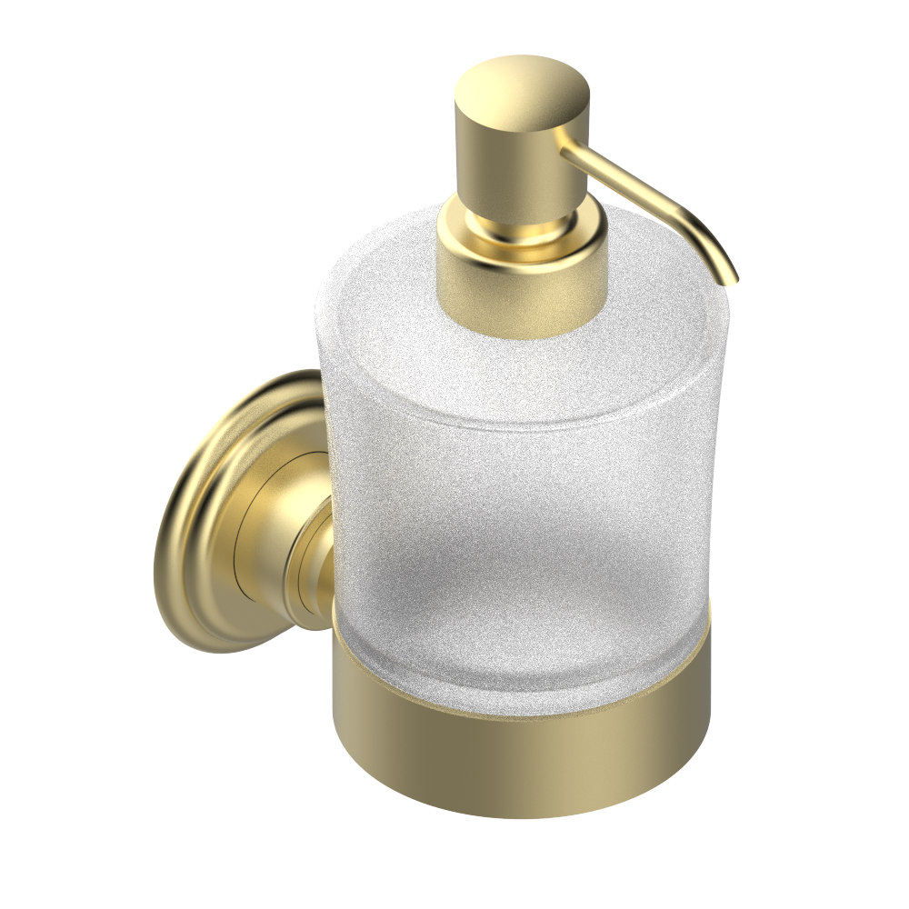 Distributeur de savon liquide THG - Collection "Pétale de Cristal Clair avec liseré doré" — vue 3