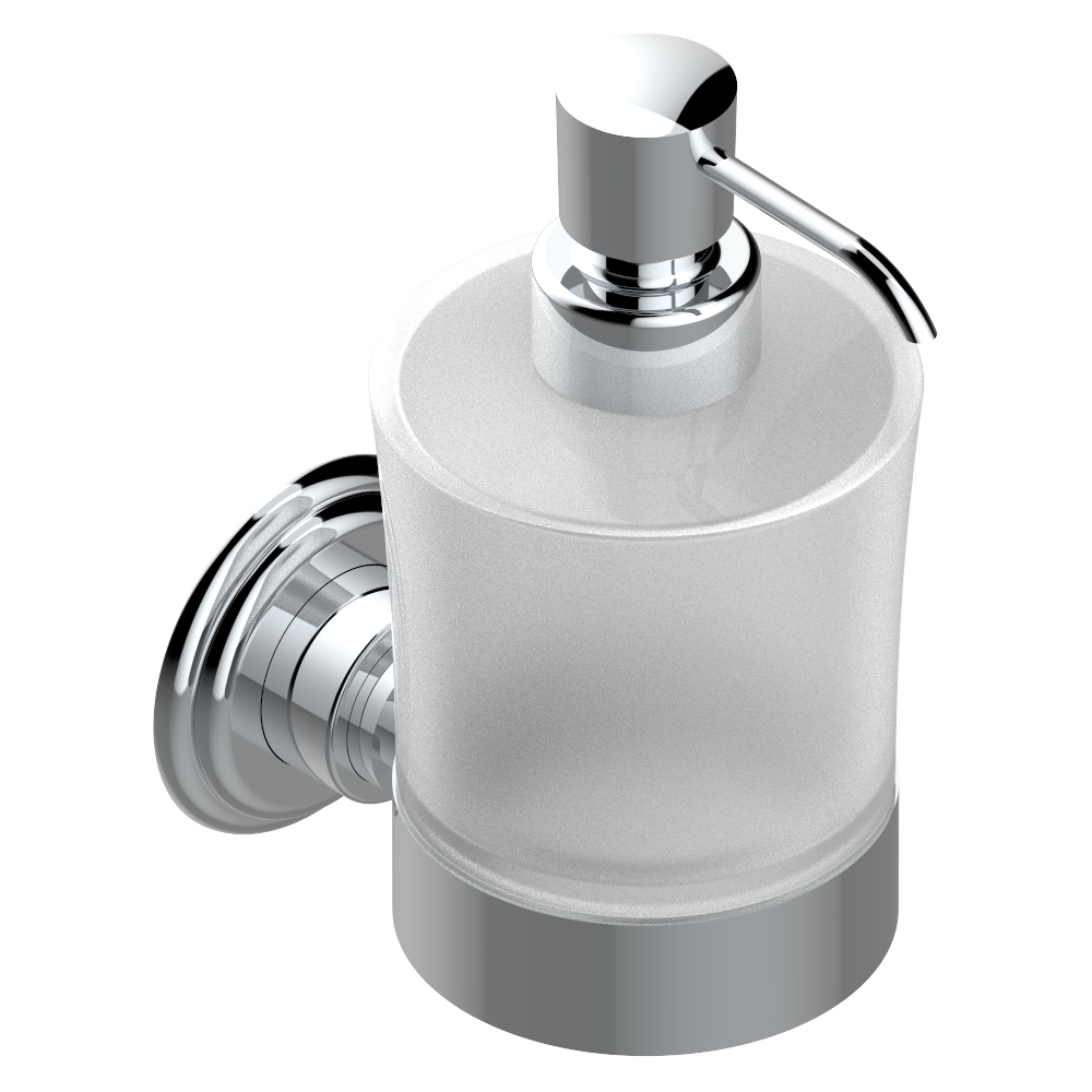 Distributeur de savon liquide THG - Collection "Pétale de Cristal Clair"