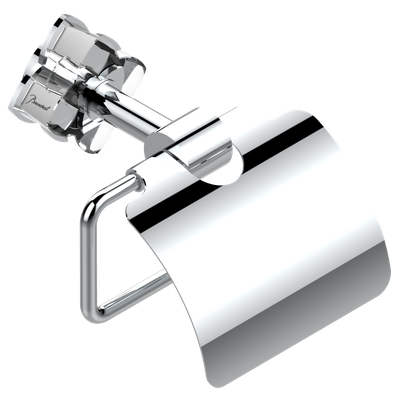 Porte-rouleau avec couvercle THG - Collection "Pétale de Cristal Clair"