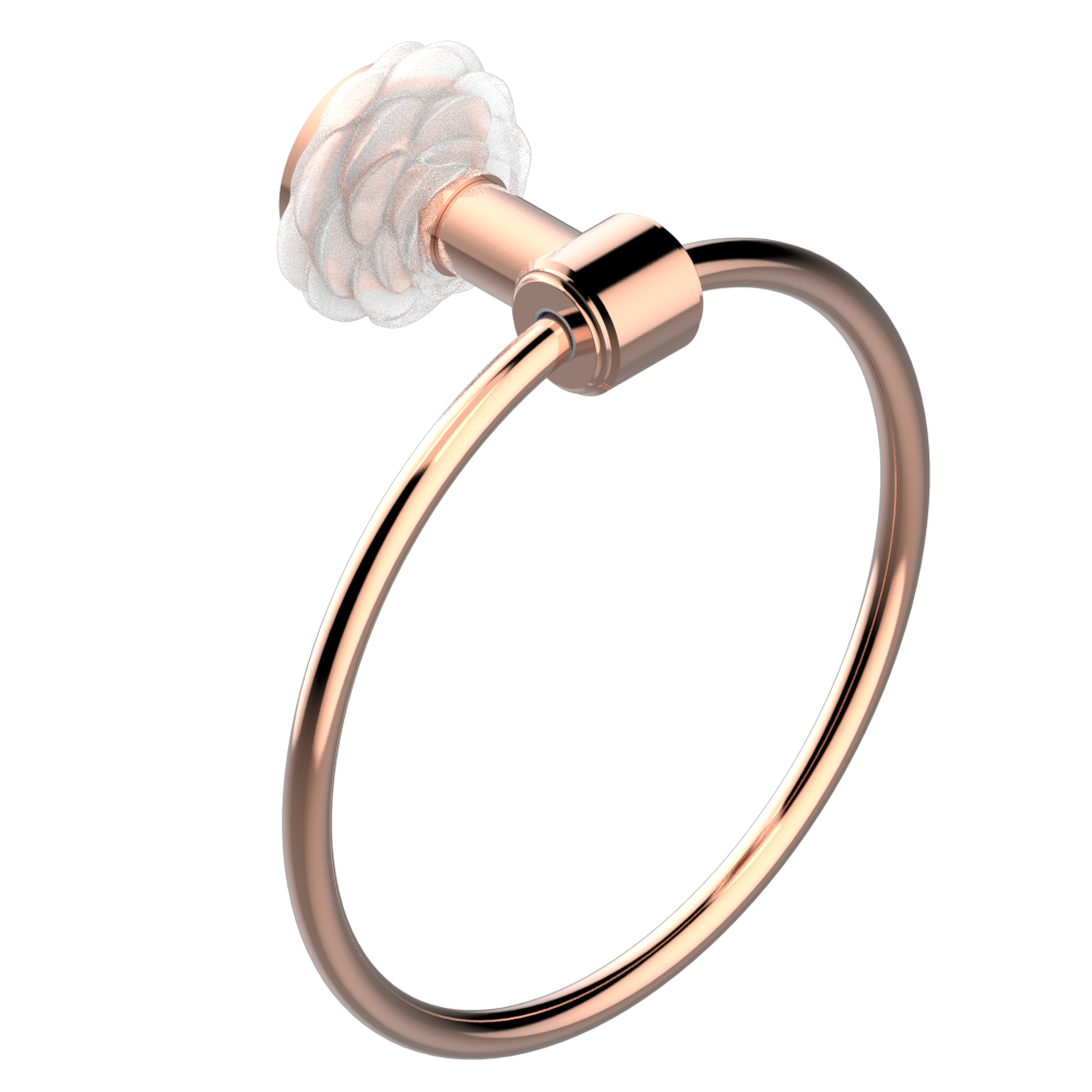 Anneau porte-serviette THG - Collection "Camélia Cristal Clair" — vue 4