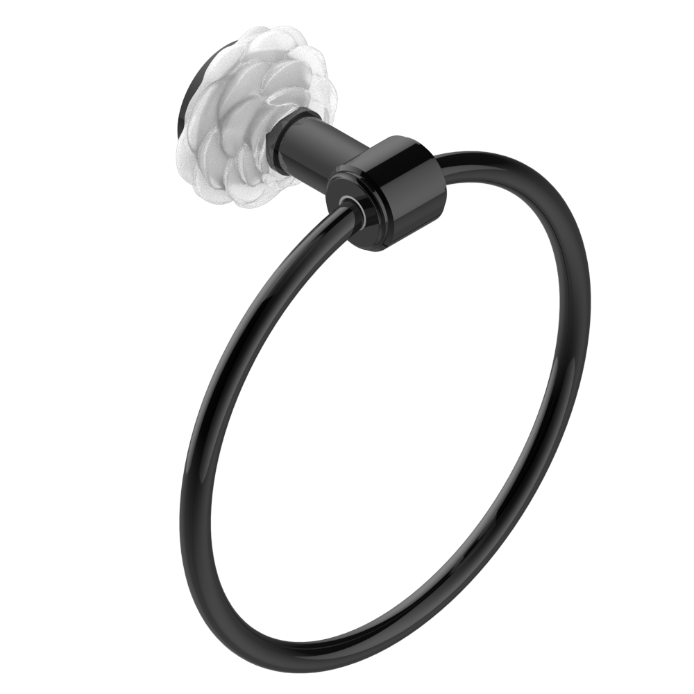 Anneau porte-serviette THG - Collection "Camélia Cristal Clair" — vue 2