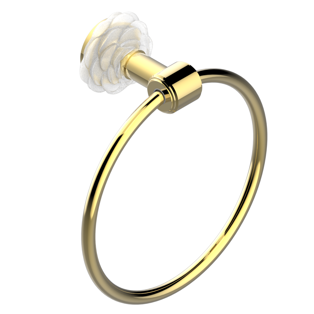 Anneau porte-serviette THG - Collection "Camélia Cristal Clair" — vue 3