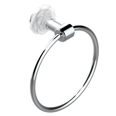 Anneau porte-serviette THG - Collection "Camélia Cristal Clair"