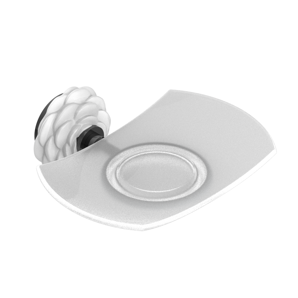 Porte-savon THG - Collection "Camélia Cristal Clair" — vue 2