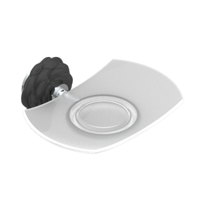 Porte-savon THG - Collection "Camélia Cristal Noir"