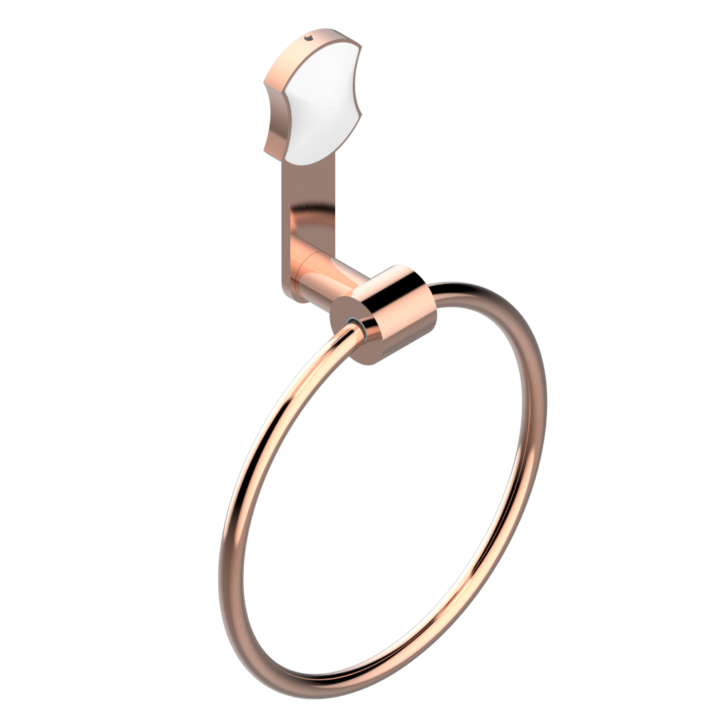 Anneau porte-serviette THG - Collection "Infini porcelaine blanche" — vue 4