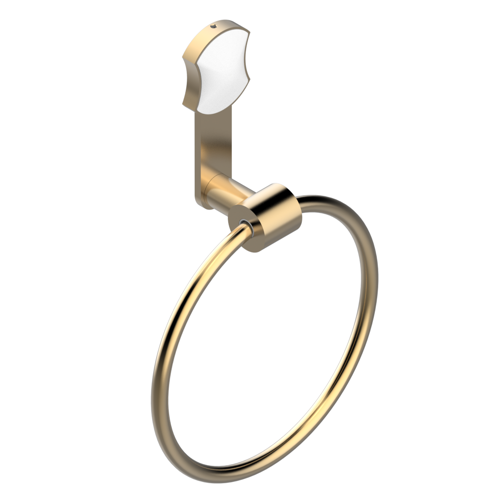 Anneau porte-serviette THG - Collection "Infini porcelaine blanche" — vue 5