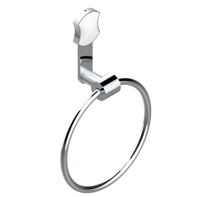 Anneau porte-serviette THG - Collection "Infini porcelaine blanche"