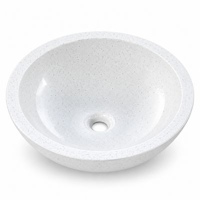 Bol à poser Bolero 44 cm granité blanc