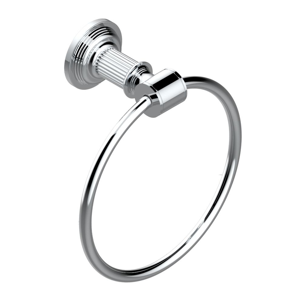 Anneau porte-serviette THG - Collection "Grand Central Onyx noir"