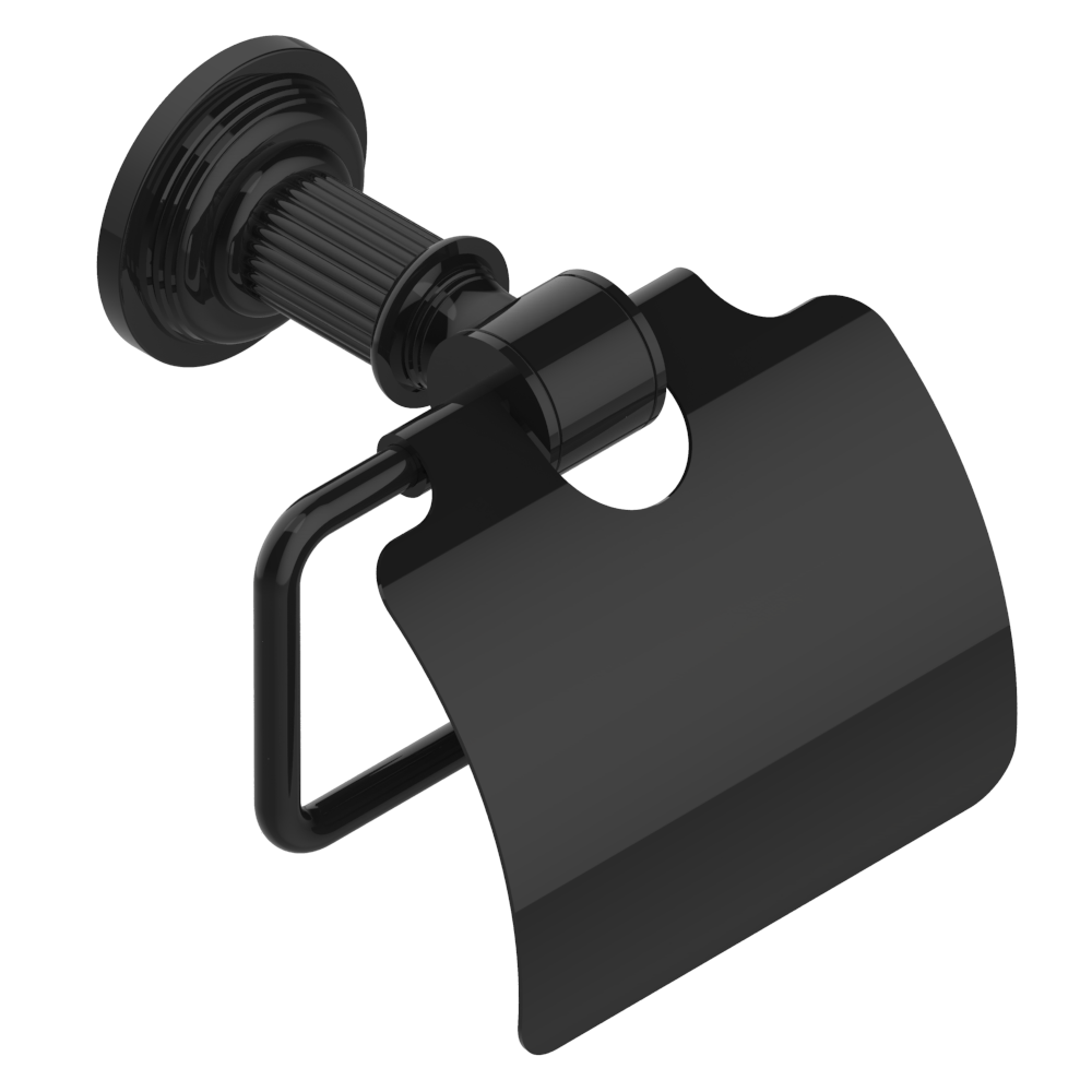 Porte-rouleau avec couvercle THG - Collection "Grand Central manette métal"
