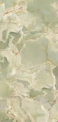 Grès cérame Onice Reale Smeraldo poli 120 x 280 cm - Tagina