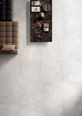 Mat Porcelain Stoneware Pietra d’Orvieto Bianco R10 60 x 120 cm - Tagina