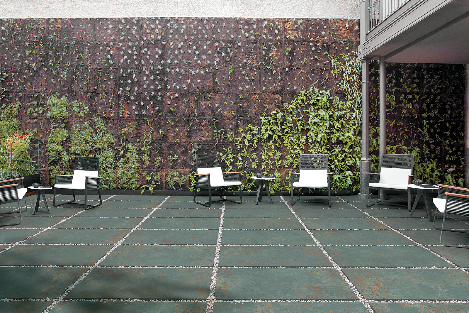 Grès cérame Metal Oxide mat 120 x 120 cm - Tagina