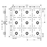 AXOR ShowerSolutions Platine d'installation 3/4"