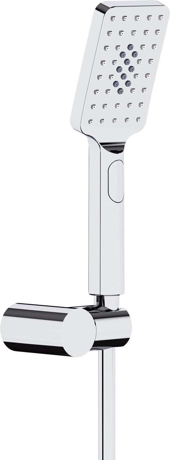 Wall-mounted support Deante Alpinia with hand shower and 1.50 m flexible chrome