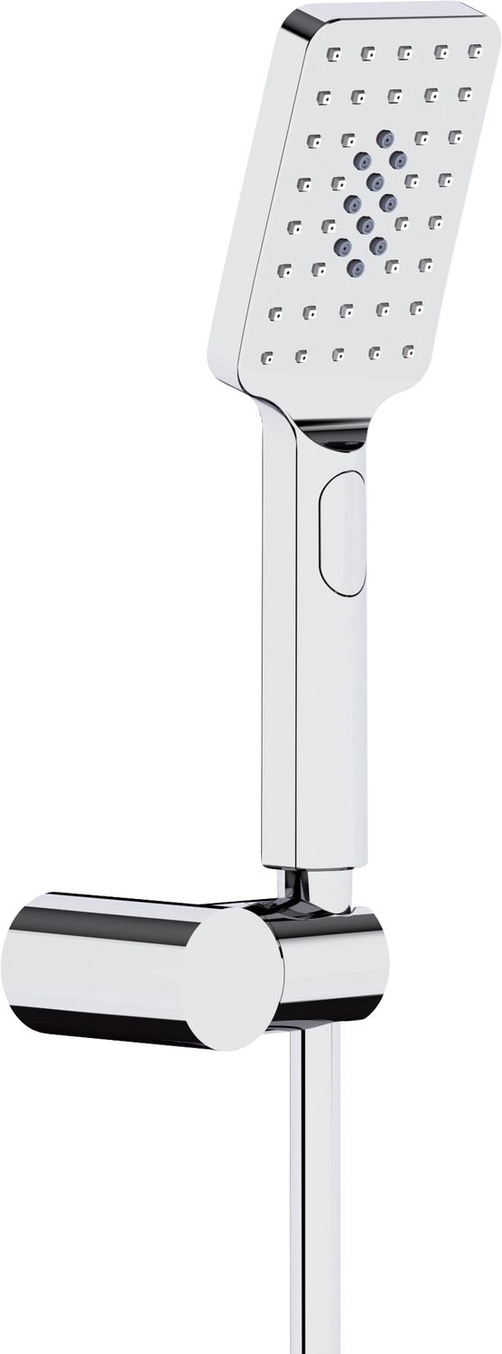 Wall-mounted support Deante Alpinia with hand shower and 1.50 m flexible chrome
