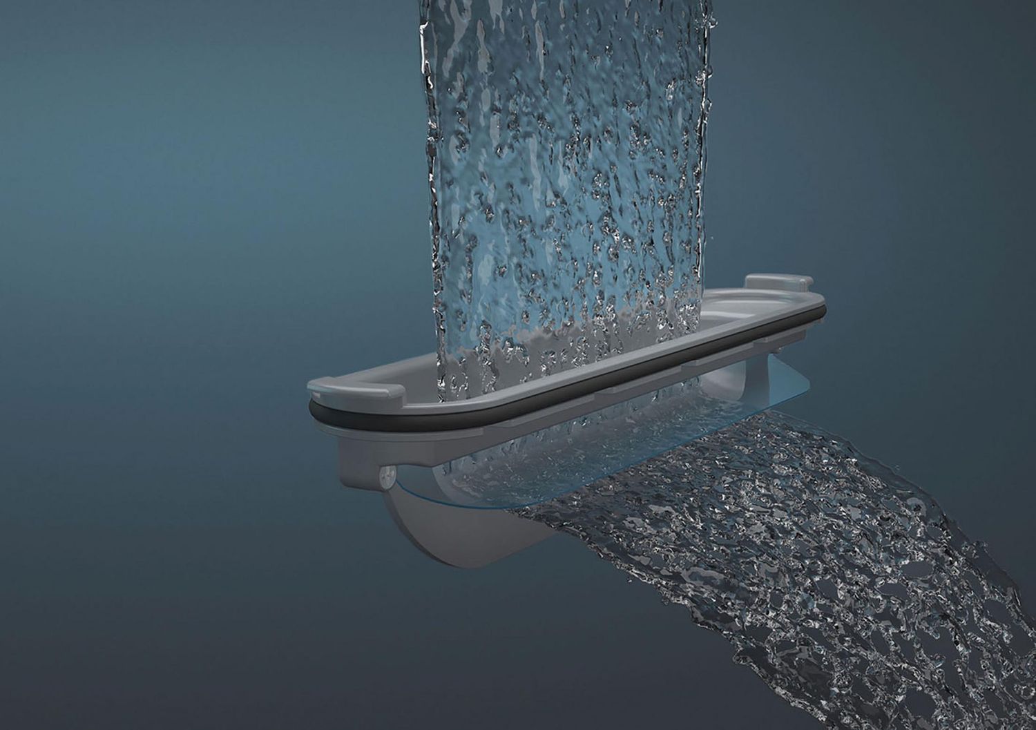 Set de finition AXOR Drain 700 mm, avec kit d’installation en Or rouge poli