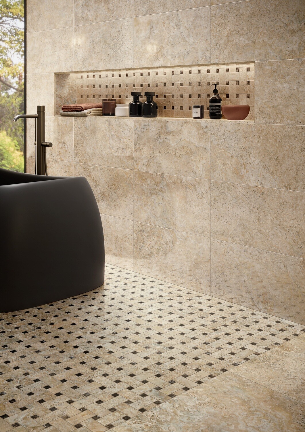 Porcelain Stoneware Roma Colonia Velvet R9 60 x 120 cm - Tagina