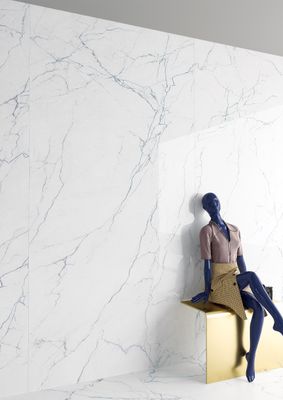 Polished Segesta Blu Porcelain Stoneware 30 x 60 cm - Tagina